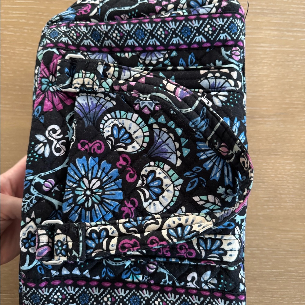 Vera Bradley Mini Duffel Bramble Print Quilted Purse Missing Long Strap - Picture 2 of 10